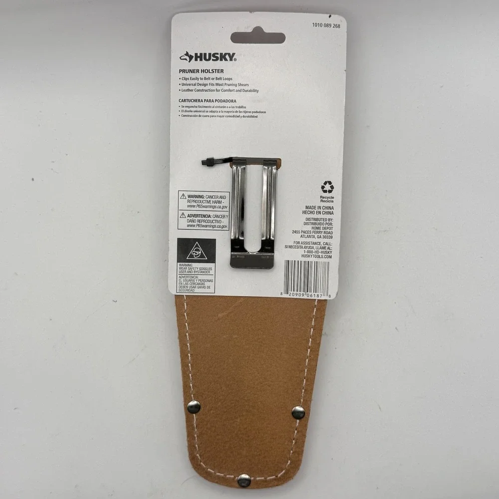 Husky Leather Pruner Holster Belt Clip Sheath Pruning Shears NEW 1010-089-268